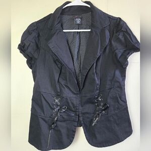 Vintage Y2K Torrid Corset Style Close Front Shirt, Size 00